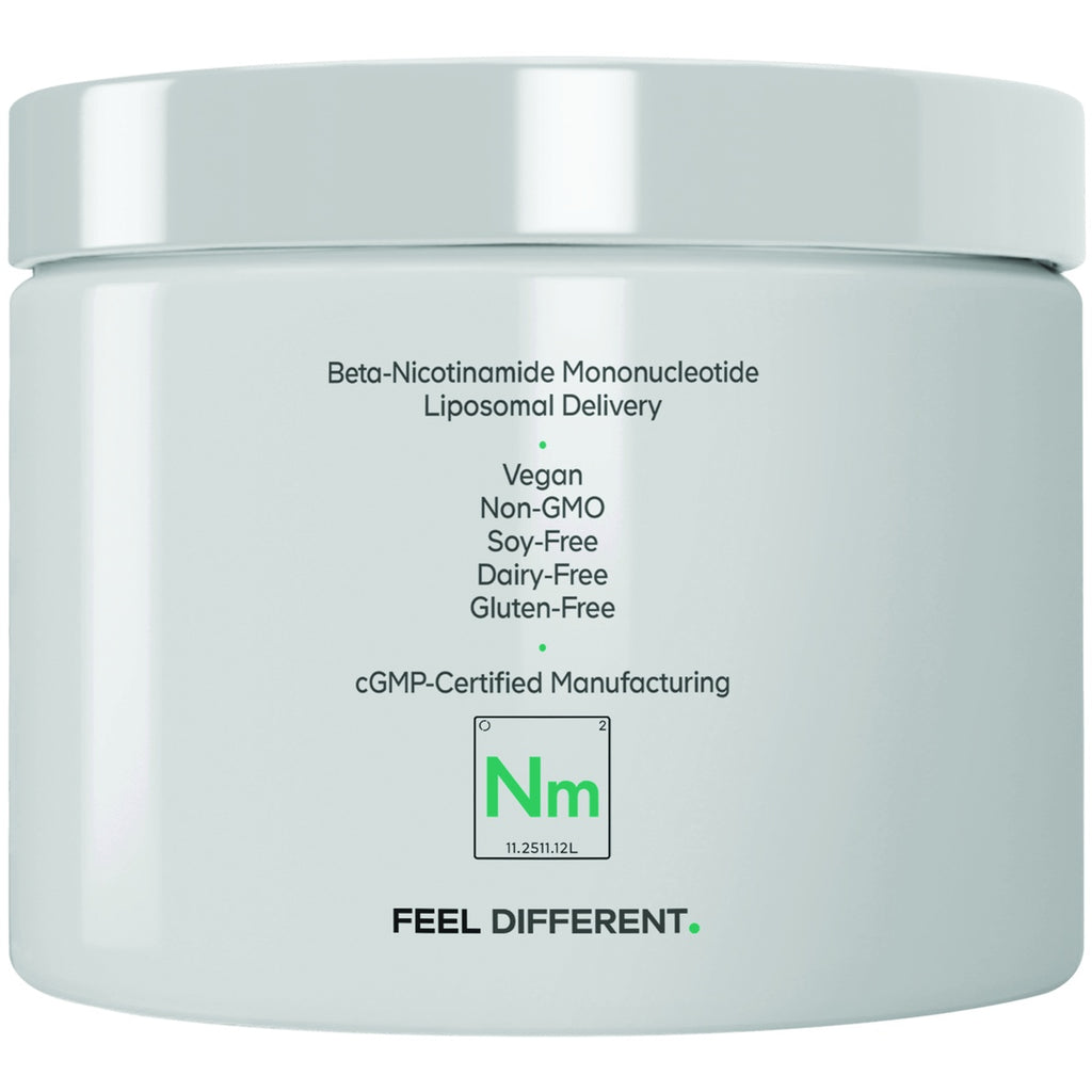 CDG081 | Beta-Nicotinamide Mononucleotide supplement jar with vegan, non-GMO, and cGMP-certified claims - Thumbnail