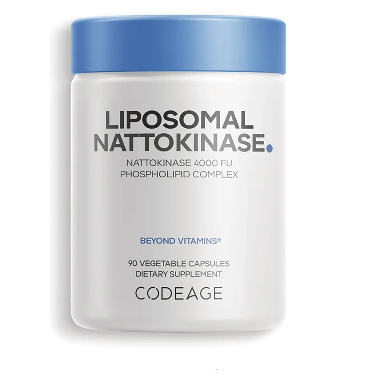 CDG082 | Codeage Liposomal Nattokinase supplement bottle, 90 vegetable capsules