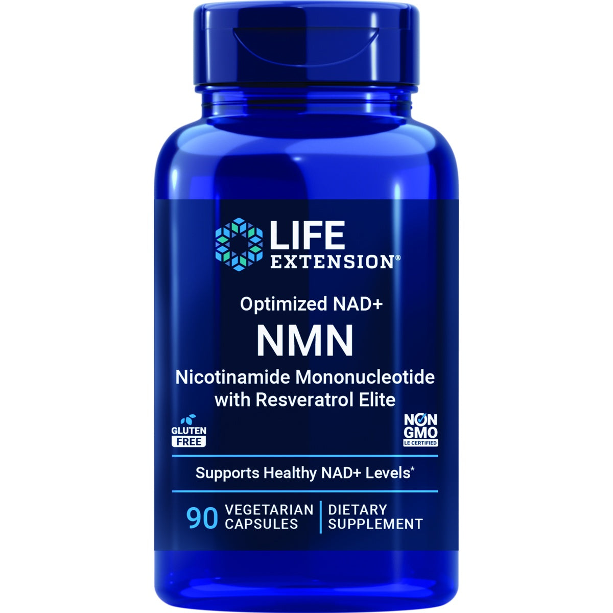 LE600 | Life Extension Optimized NAD+ NMN vegetarian capsule bottle, 90 count