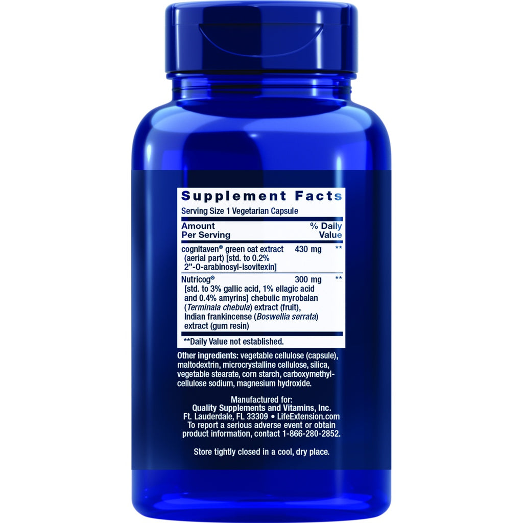 LE601 | Supplement Facts panel for a vegetarian capsule with ingredients and directions - Thumbnail