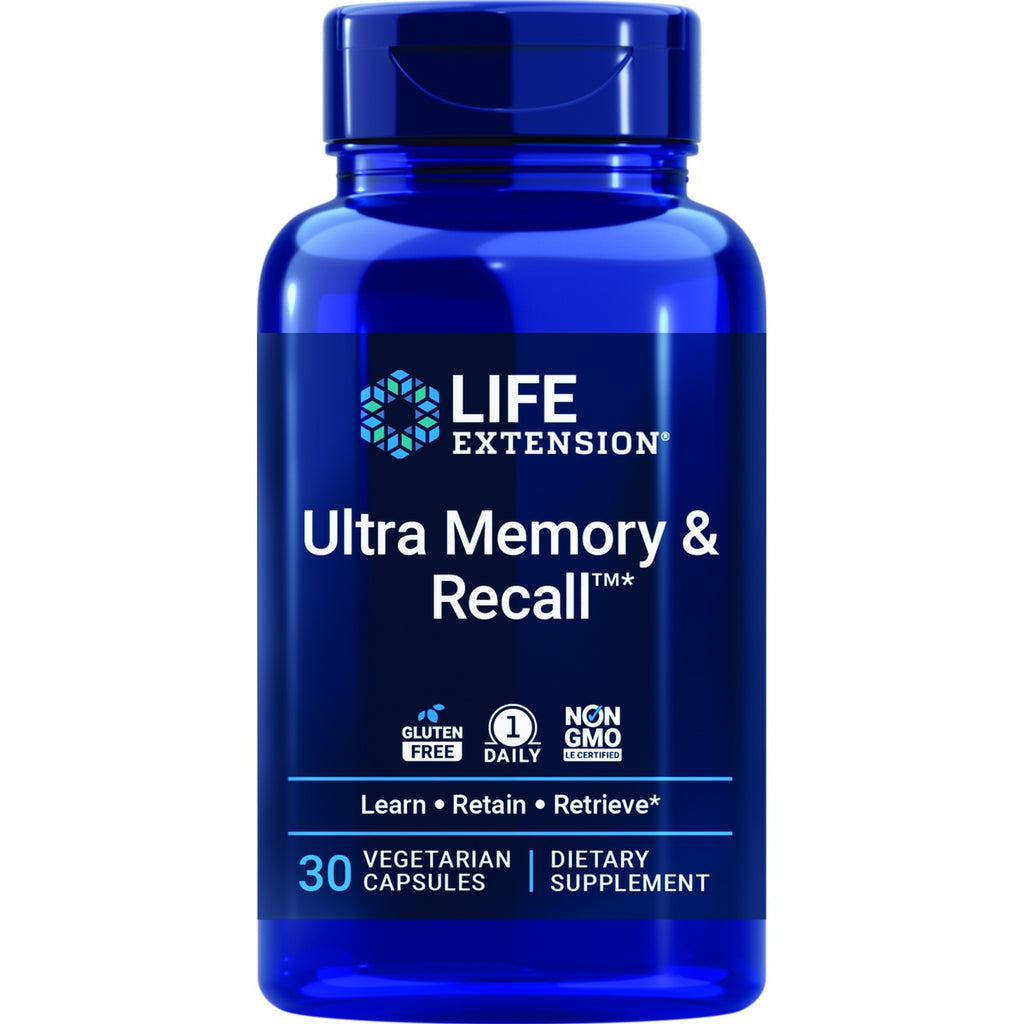 LE601 | Life Extension Ultra Memory & Recall, 30 vegetarian capsules dietary supplement - Thumbnail