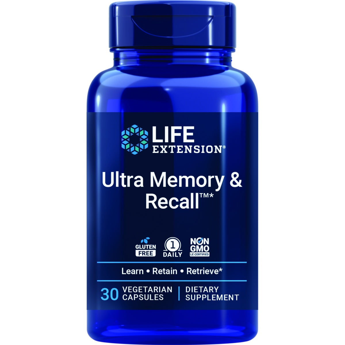 LE601 | Life Extension Ultra Memory & Recall, 30 vegetarian capsules dietary supplement