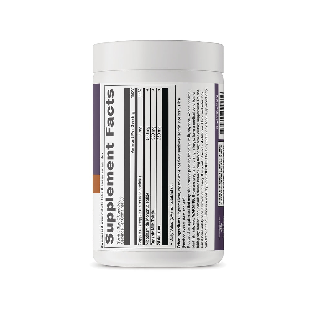 ATN154 | Supplement facts panel with ingredients, directions, and warnings - Thumbnail