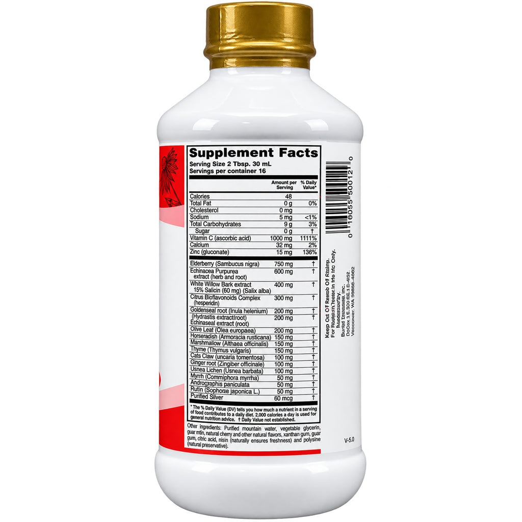 BTR043 | Supplement facts panel on a bottle with serving size, ingredients, and barcode - Thumbnail
