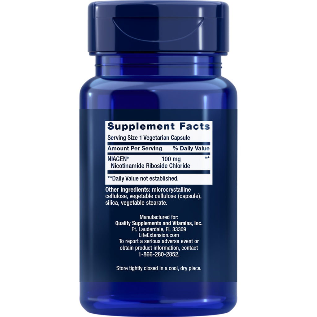 LE468 | back of blue supplement bottle showing Supplement Facts panel and ingredient text - Thumbnail