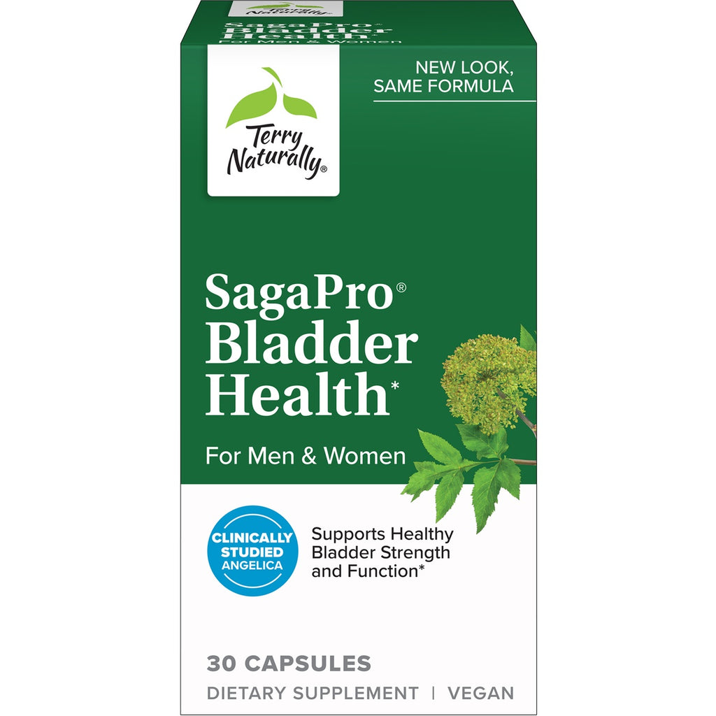EUR030 | Terry Naturally SagaPro Bladder Health dietary supplement box front, 30 capsules, vegan - Thumbnail