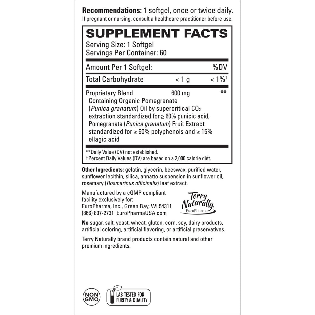 Terry Naturally Pomegranate Oil - Thumbnail
