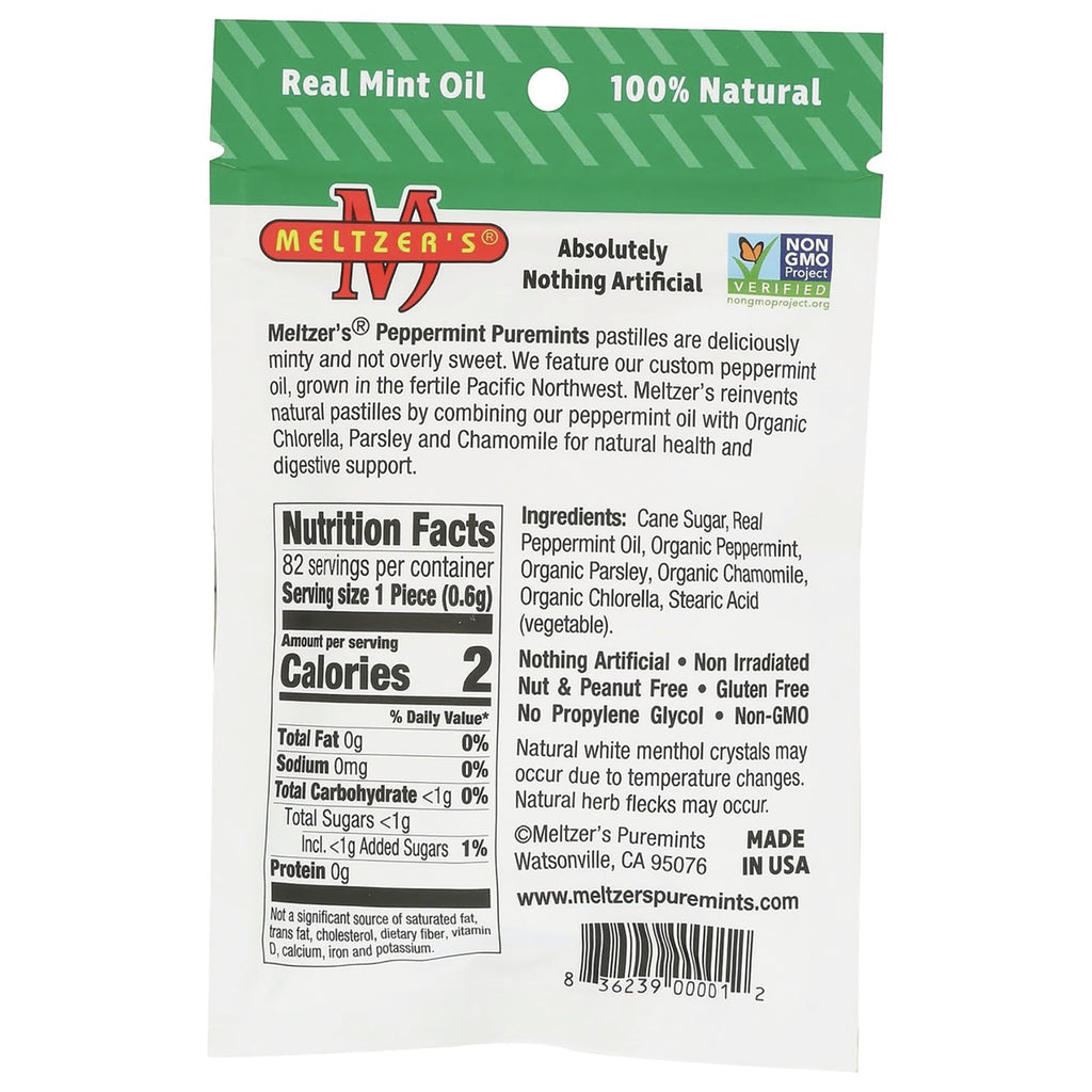 MLZ004 | Back of package with nutrition facts - Thumbnail
