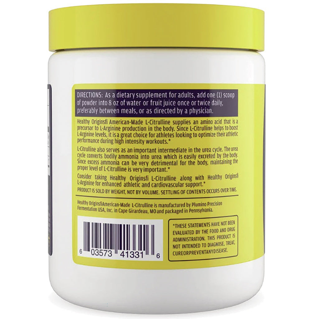HRG202 | back label of white supplement jar with directions, ingredient information, barcode and FDA disclaimer - Thumbnail