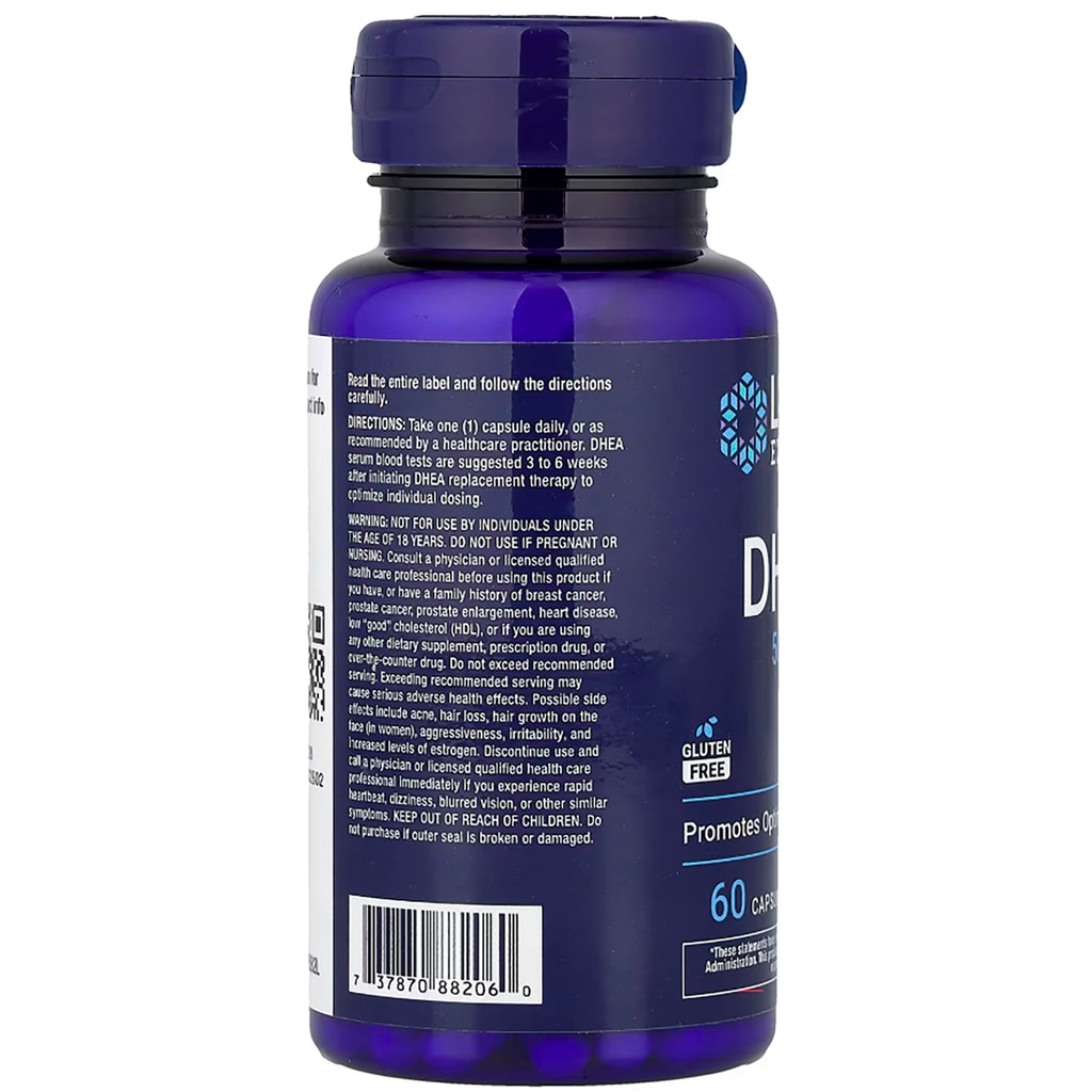 LE133 | Back of purple supplement bottle showing label text, warnings and barcode - Thumbnail