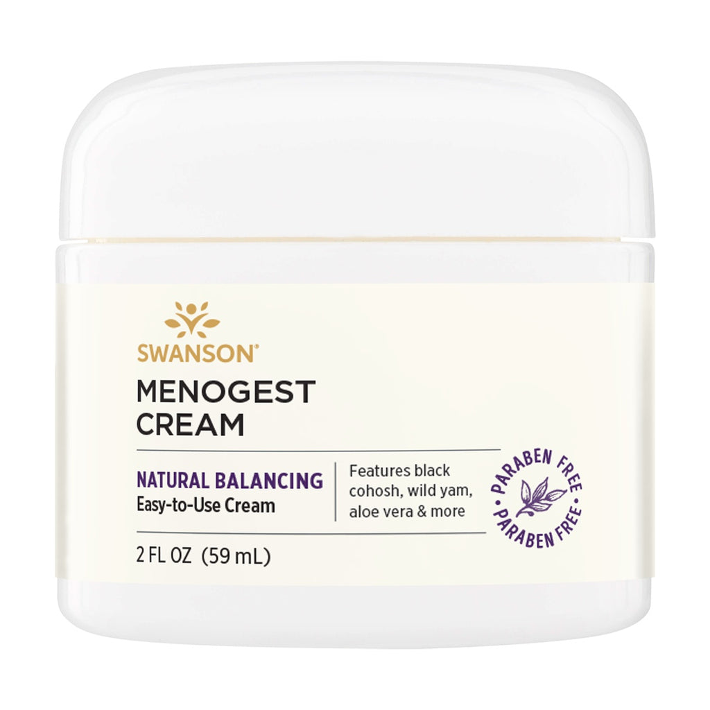 SW1460 | Swanson Menogest Progesterone Cream, Hormonal Support, paraben free, 2 fl oz - Thumbnail