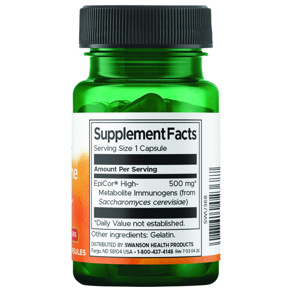SWU368 | Back label with supplement facts and serving information - Thumbnail