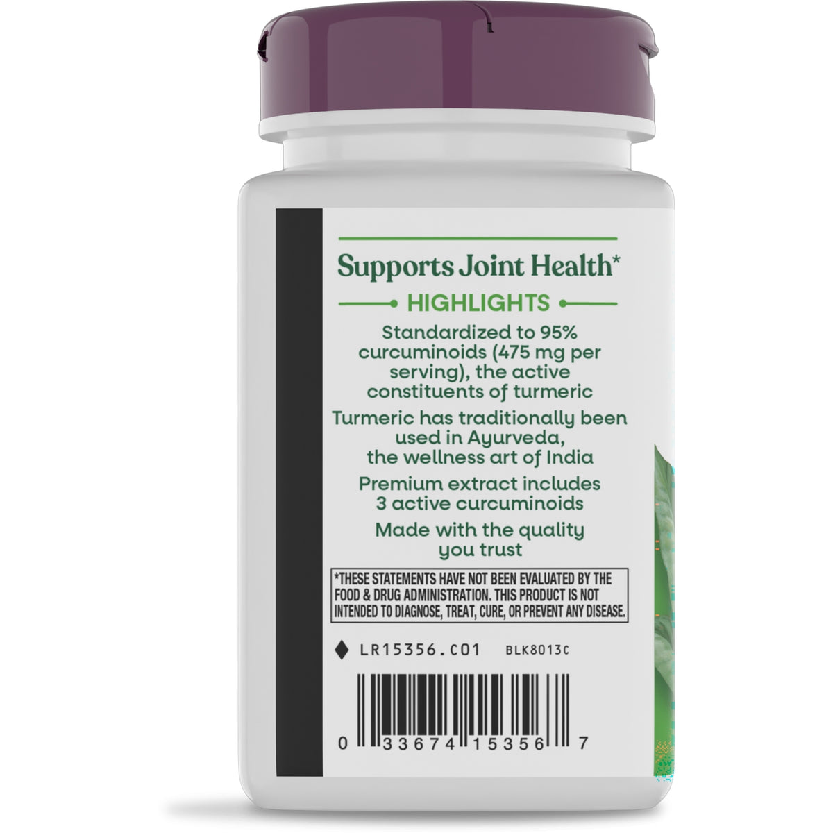 NW691 | Back label of white supplement bottle with keep out of reach of children warning, GLUTEN FREE text, contact info and recycling and vegan icons