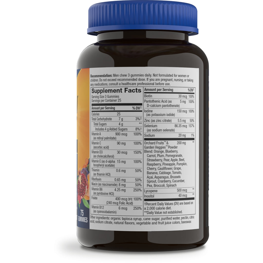 NW856 | Back of brown supplement bottle with blue cap showing Supplement Facts and ingredient panel - Thumbnail