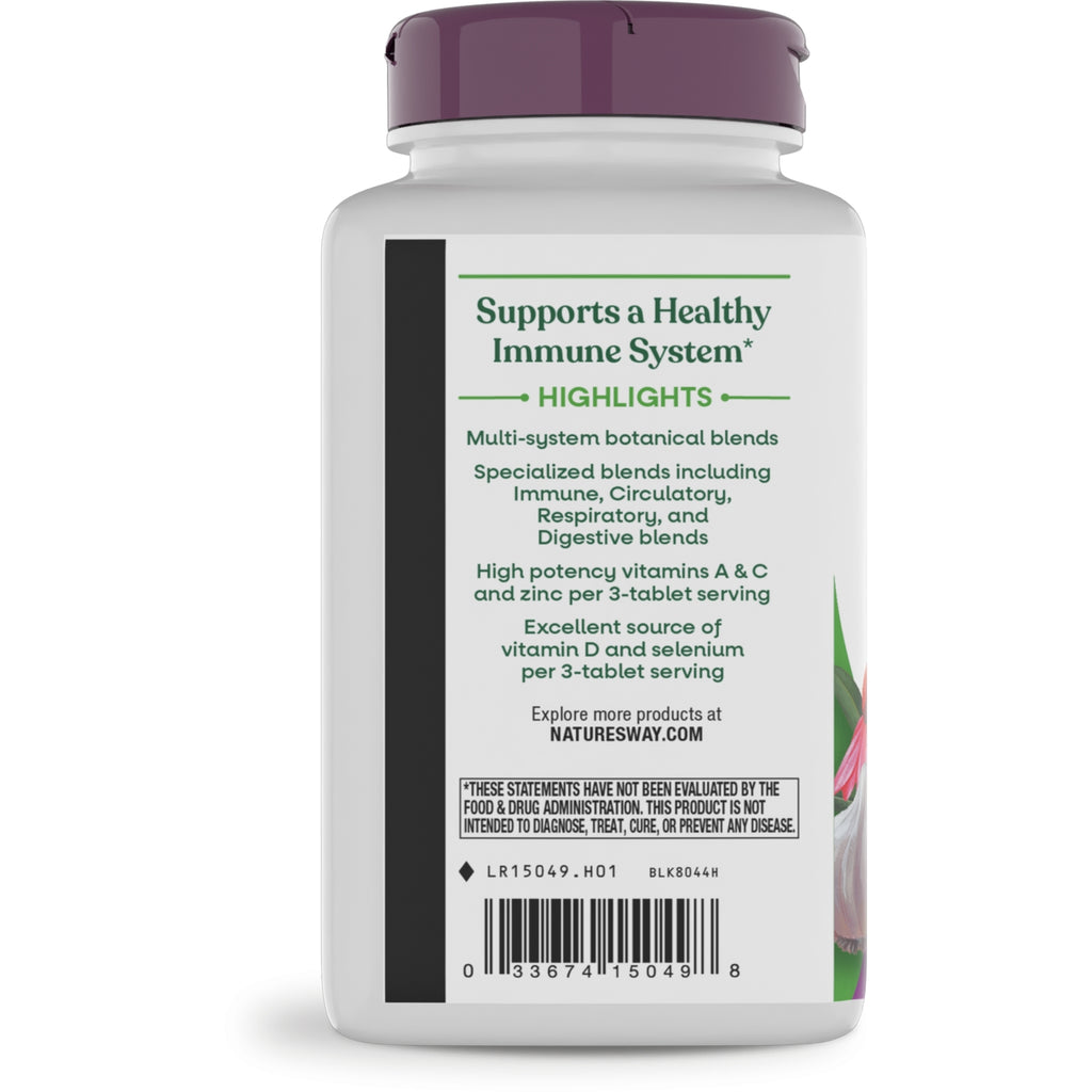 NW741 | back label of white supplement bottle showing warnings, ingredient text and barcode - Thumbnail