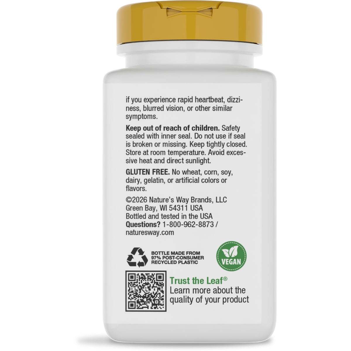 Back label of supplement bottle reading Supports Healthy Aging with 5 mg DHEA per serving and barcode