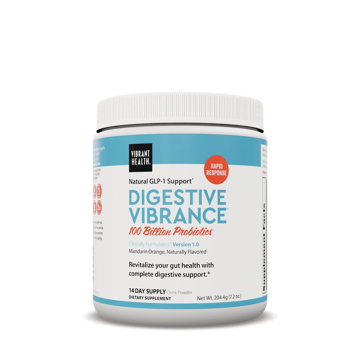 VH042 | Vibrant Health Digestive Vibrance 100 Billion Probiotics drink powder jar