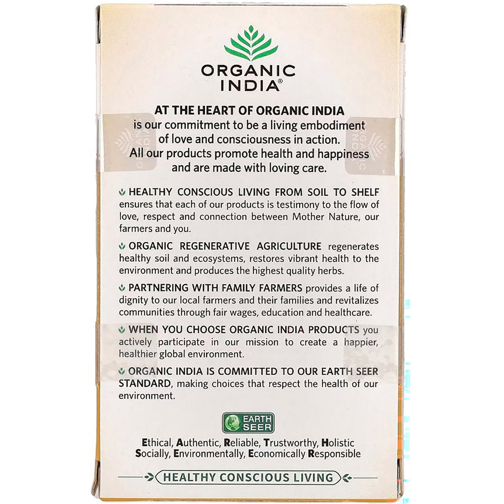 RGN006 | Organic India brand infographic with Earth Seer and healthy conscious living messaging - Thumbnail