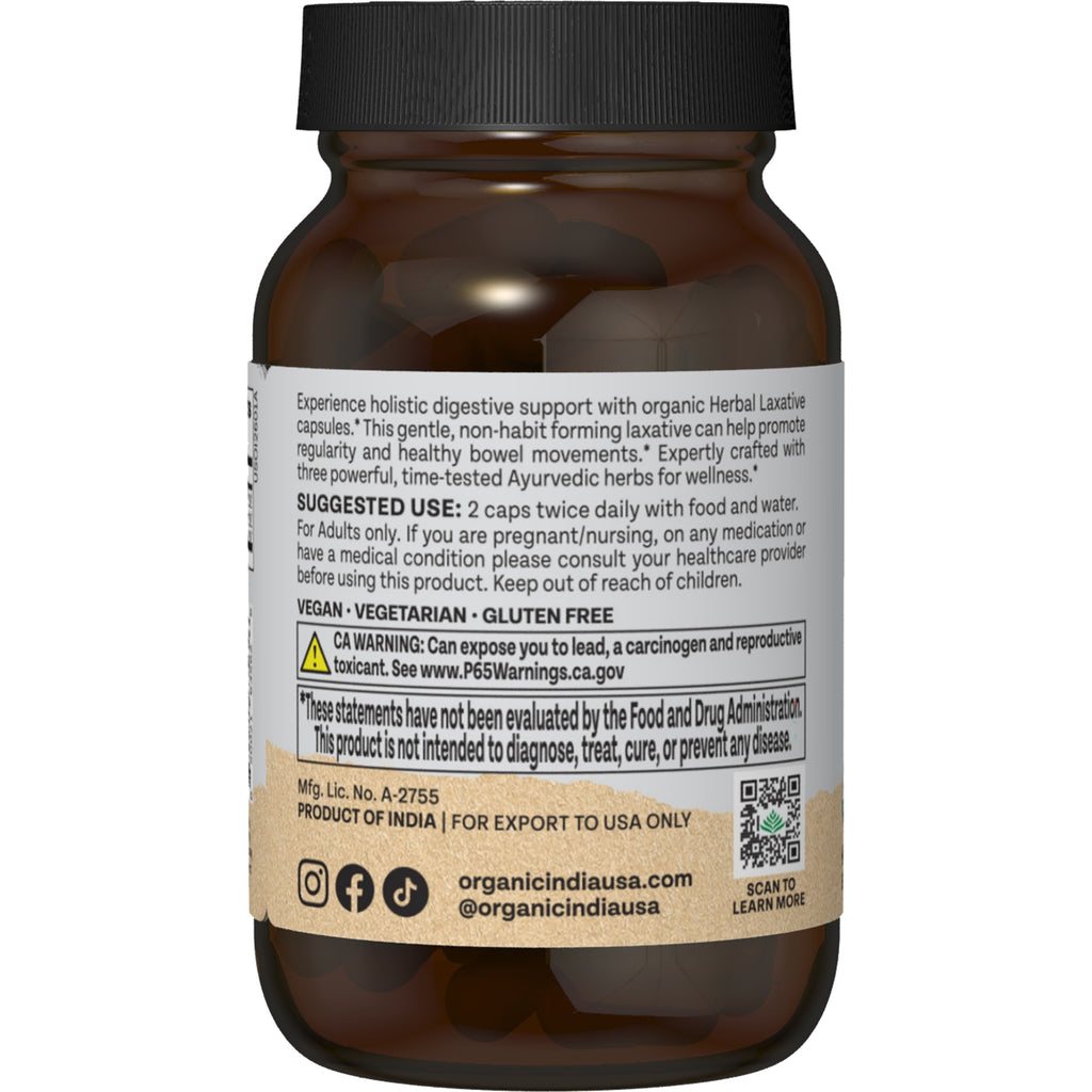 RGN113 | back label of brown supplement bottle showing usage directions, vegan vegetarian gluten free claims and warning text - Thumbnail