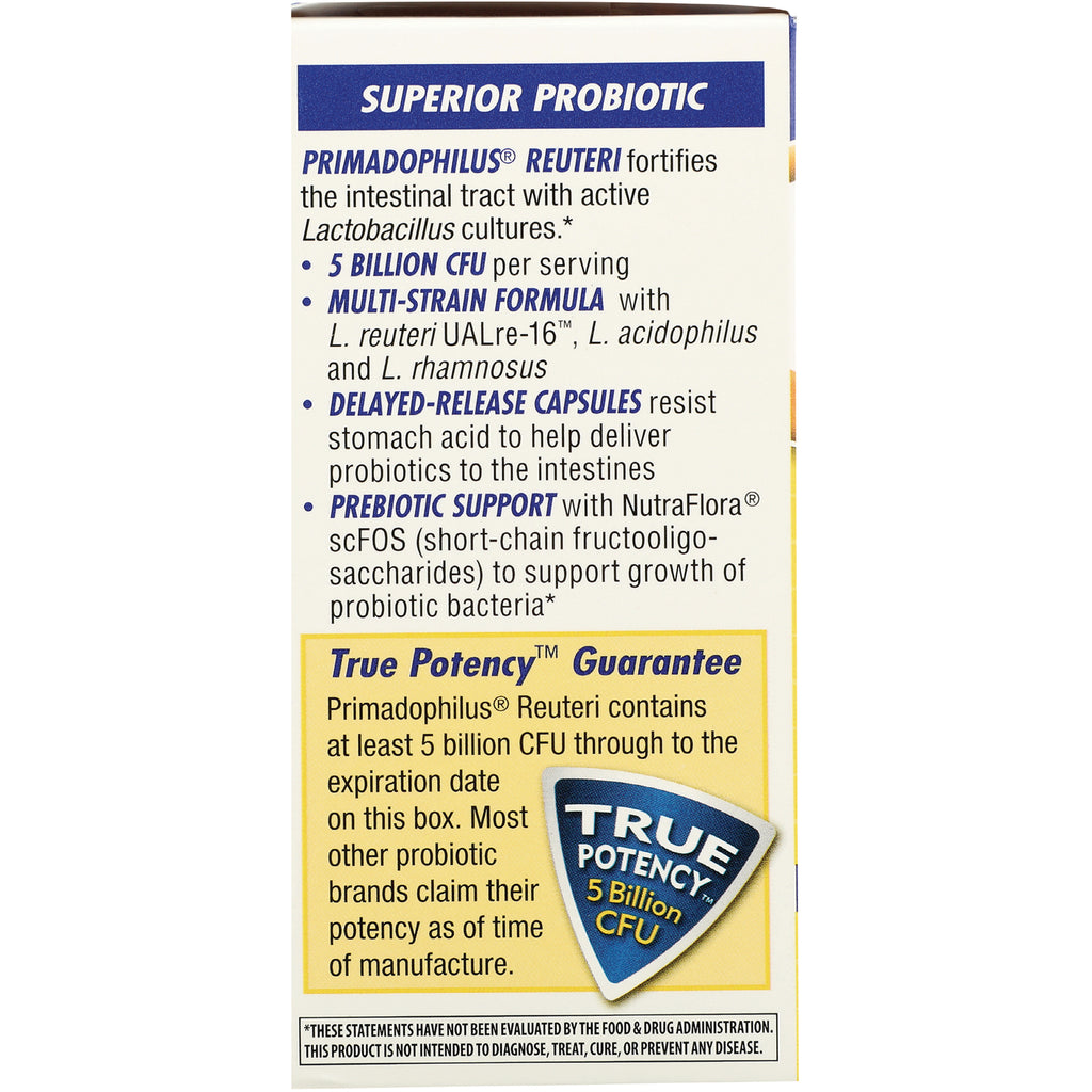 NW634 | product infographic listing Superior Probiotic features: 5 billion CFU, multi-strain delayed-release capsules, prebiotic support - Thumbnail