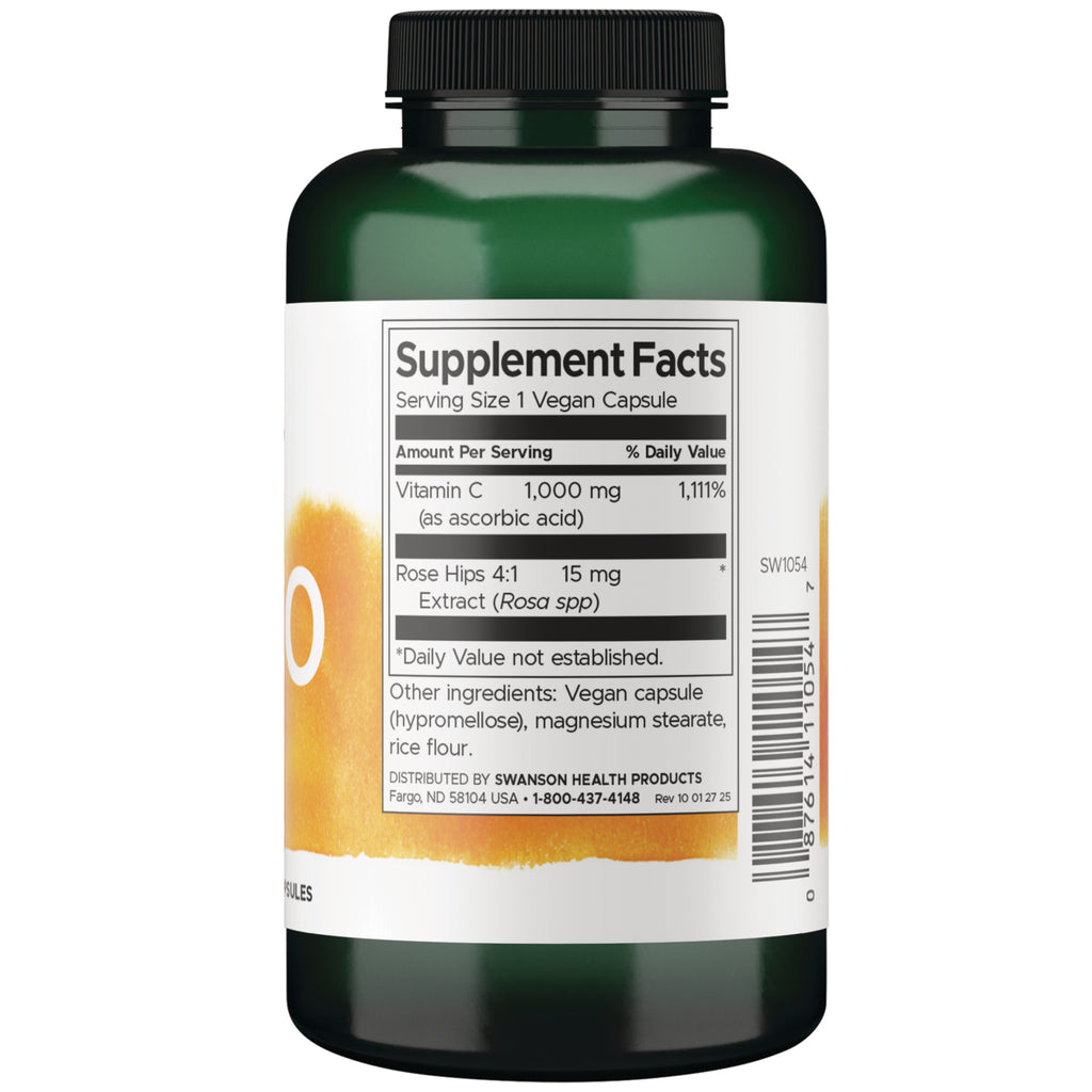 SW1054 | Back label with supplement facts and serving information - Thumbnail