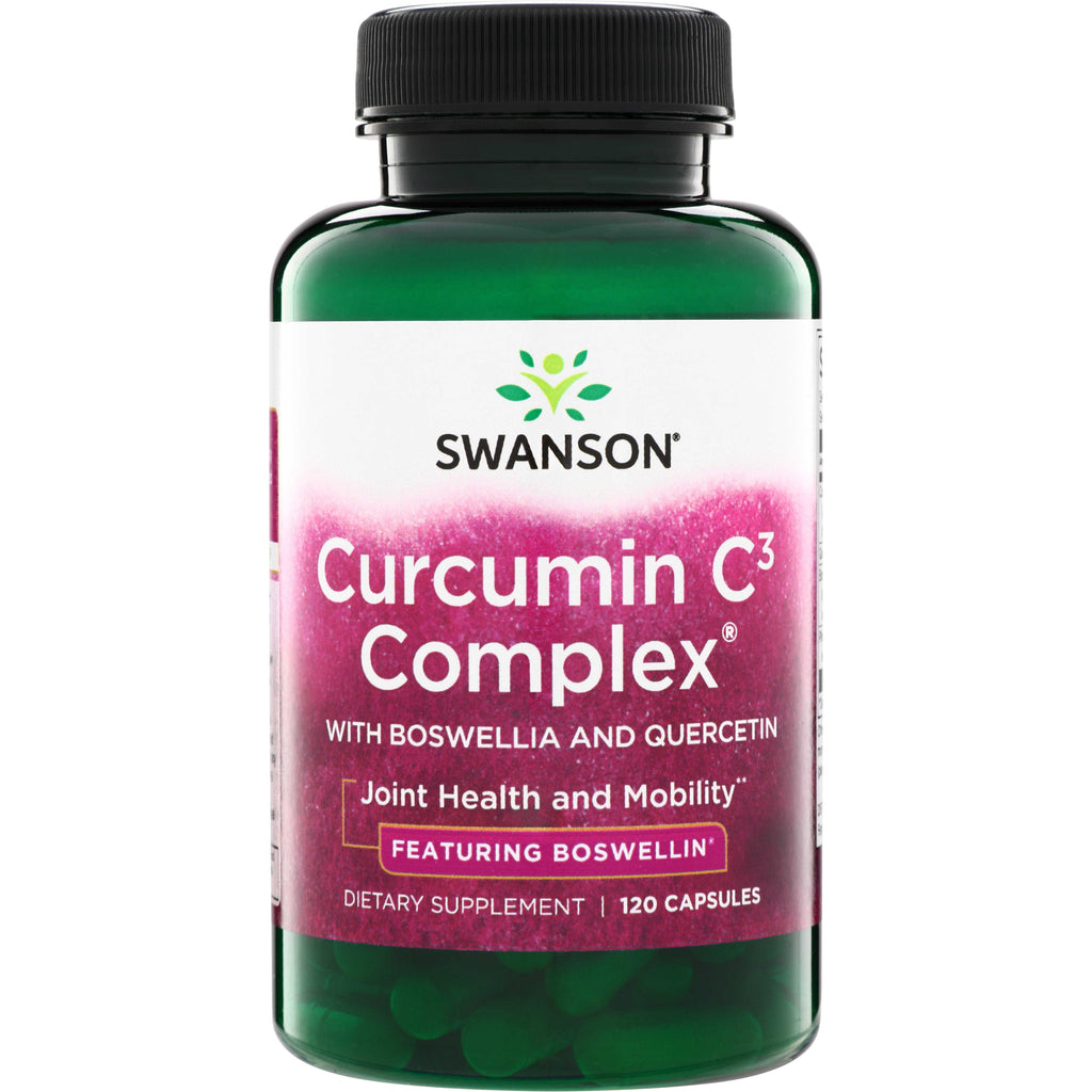 SWU205 | Swanson Curcumin C3 Complex with Boswellia and Quercetin, 120 capsules, Joint Health and Mobility - Thumbnail