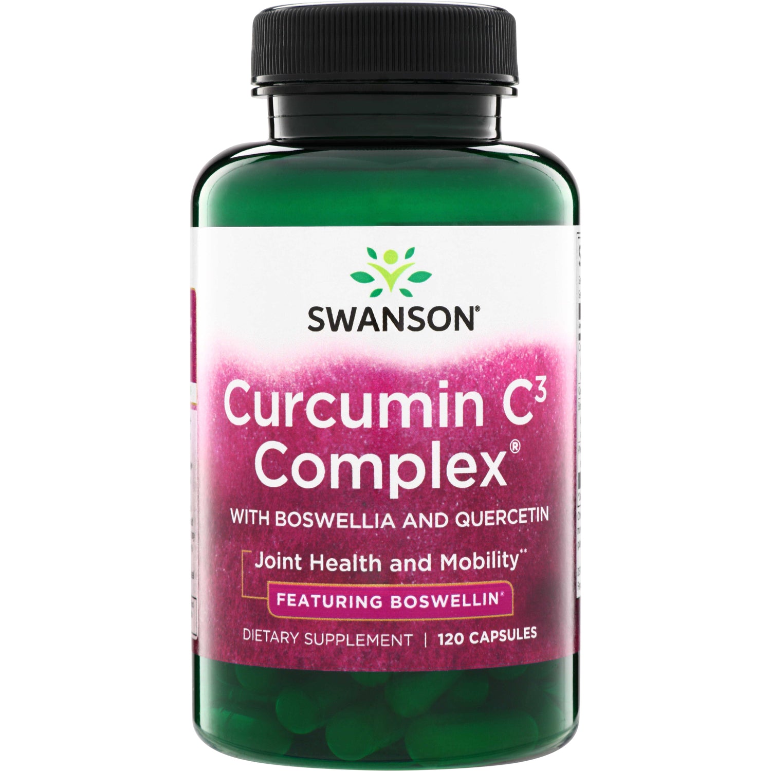 SWU205 | Swanson Curcumin C3 Complex with Boswellia and Quercetin, 120 capsules, Joint Health and Mobility