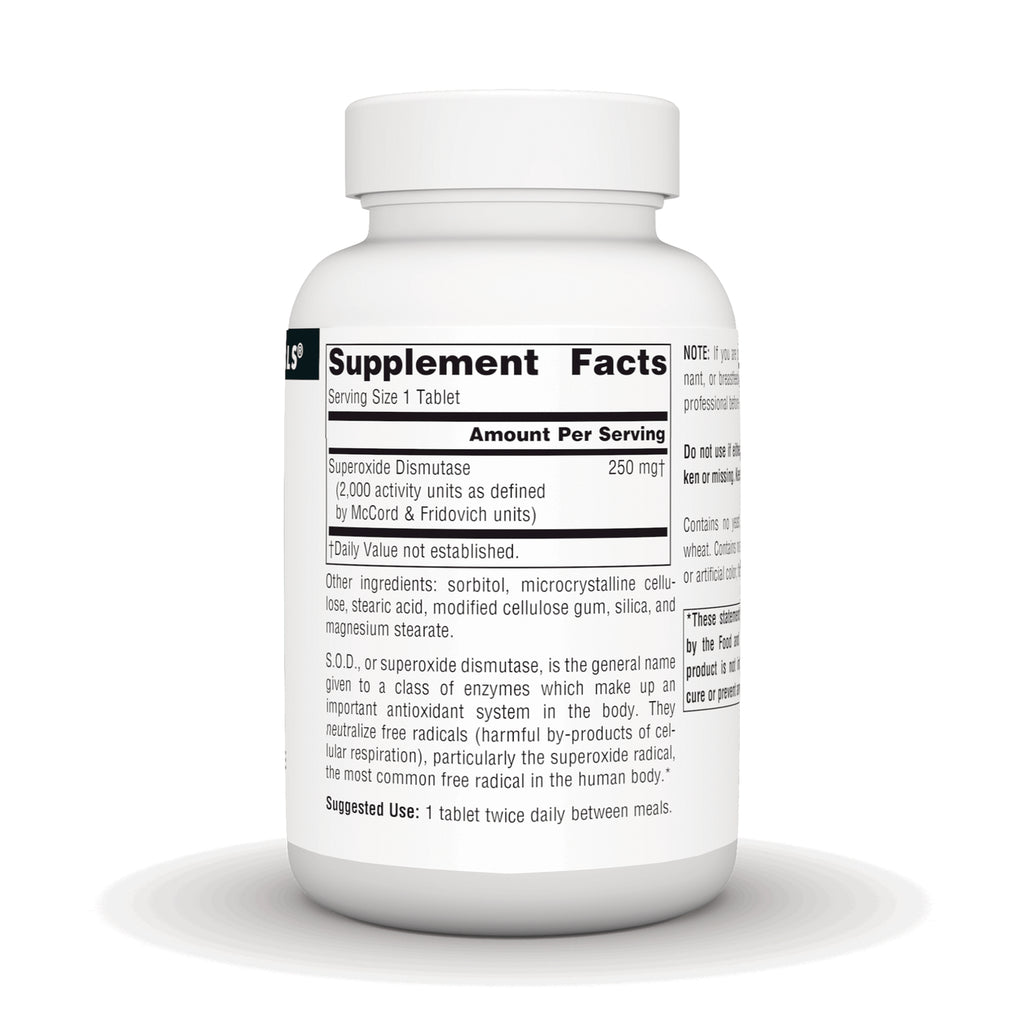 SN679 | Back label with Supplement Facts panel, serving size 1 tablet, and suggested use - Thumbnail