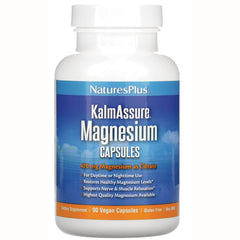NTP320 | NaturesPlus KalmAssure Magnesium capsules bottle, 420 mg magnesium as citrate, 90 vegan capsules