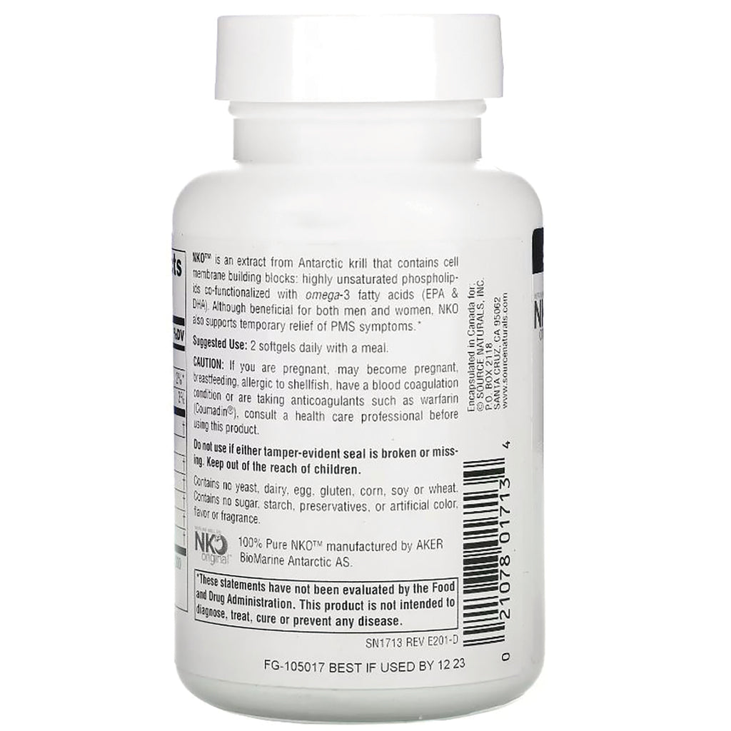 SN412 | Supplement bottle back label with suggested use, caution text, FDA disclaimer, and barcode - Thumbnail