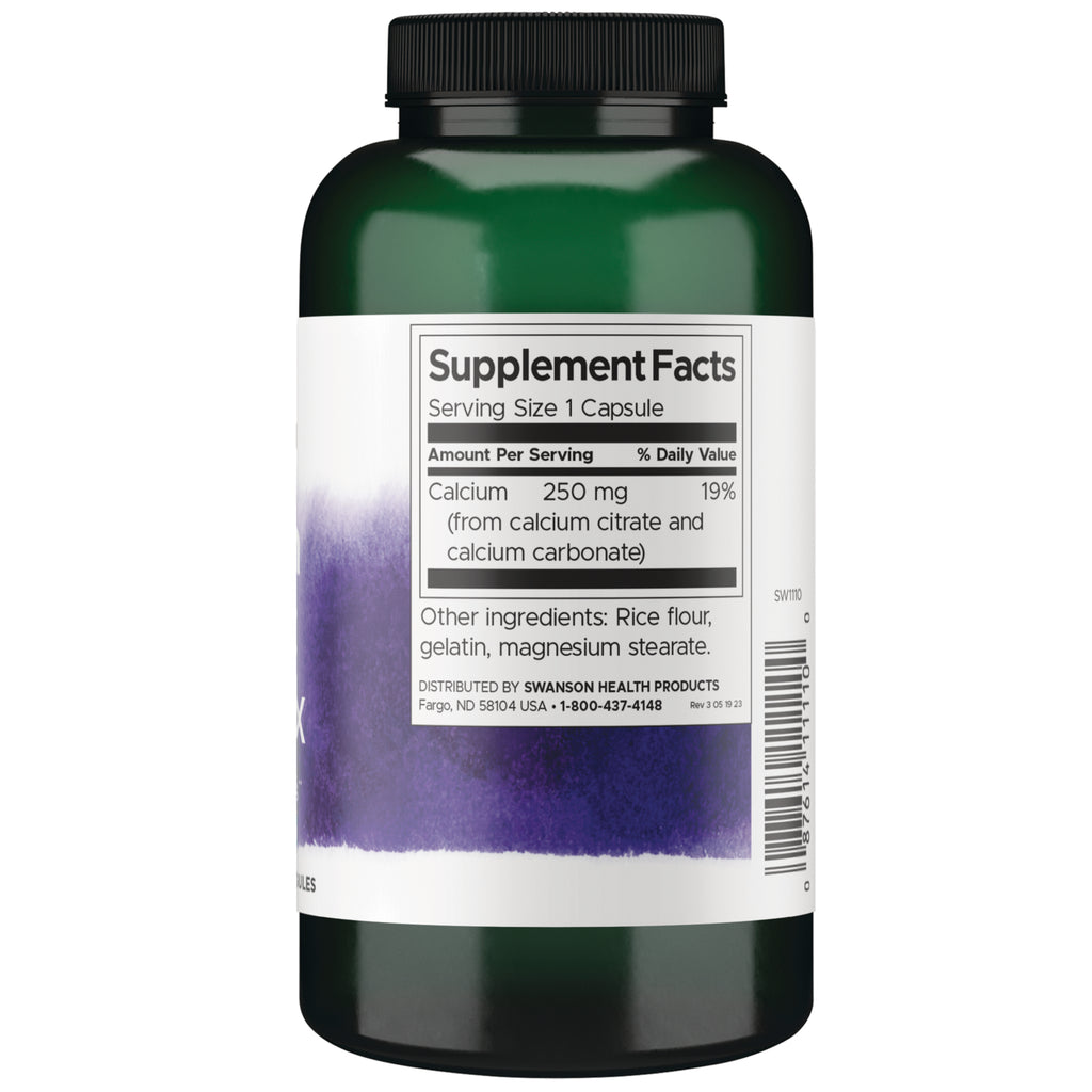 SW1110 | Back label with Supplement Facts - Thumbnail