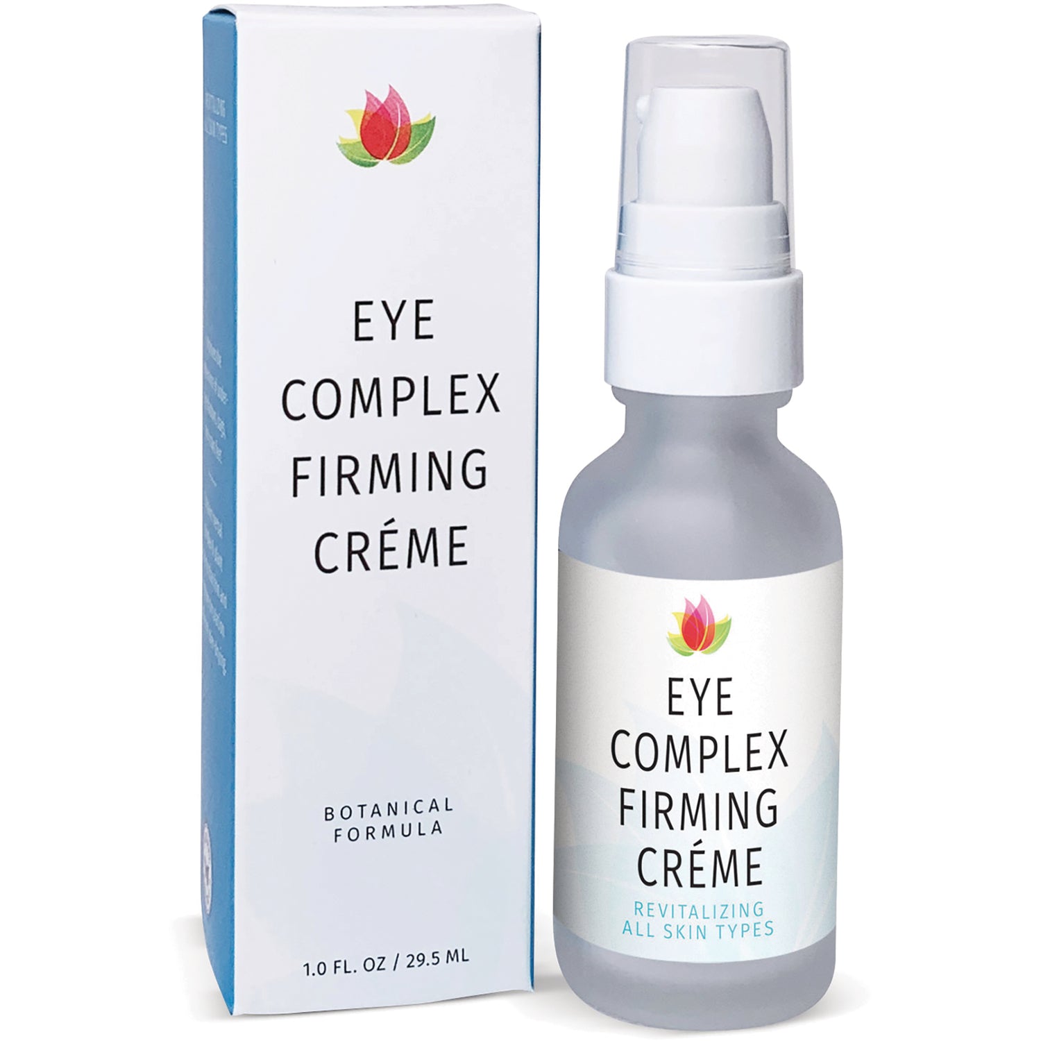 RV031 | Eye Complex Firming Crme bottle and matching box with botanical formula label