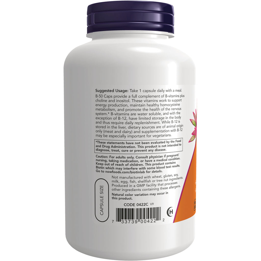 NWF1339 | Back label of white supplement bottle showing suggested usage, warnings, and barcode - Thumbnail