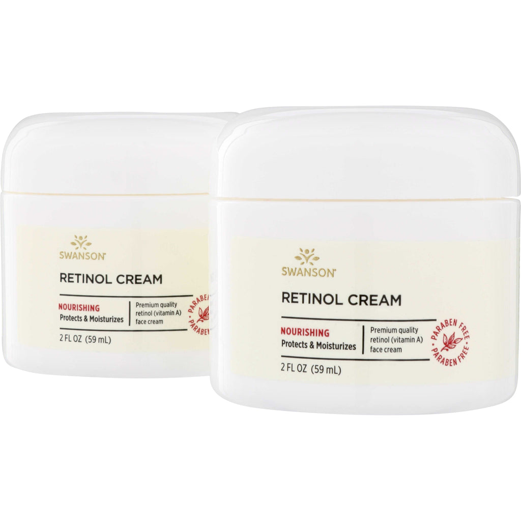 SW1796 | Swanson Retinol Cream 2 fl oz (59 mL), Nourishing, Protects & Moisturizes, Paraben Free - Thumbnail