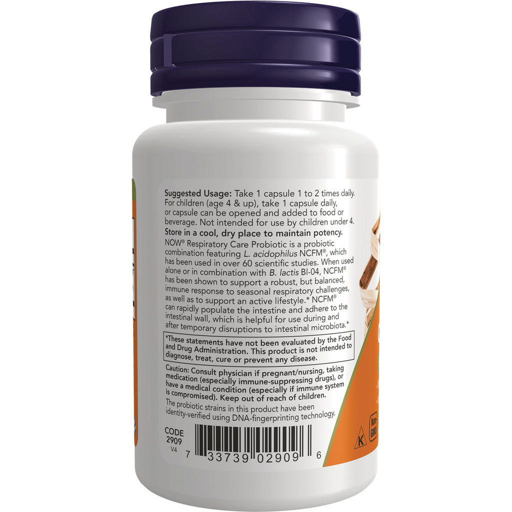 NWF1458 | back label of white supplement bottle showing suggested usage, warnings and barcode - Thumbnail