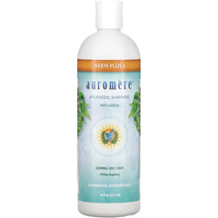 AUR019 | Auromre Neem Plus 5 Ayurvedic shampoo bottle with neem, 16 fl oz, for normal-oily hair