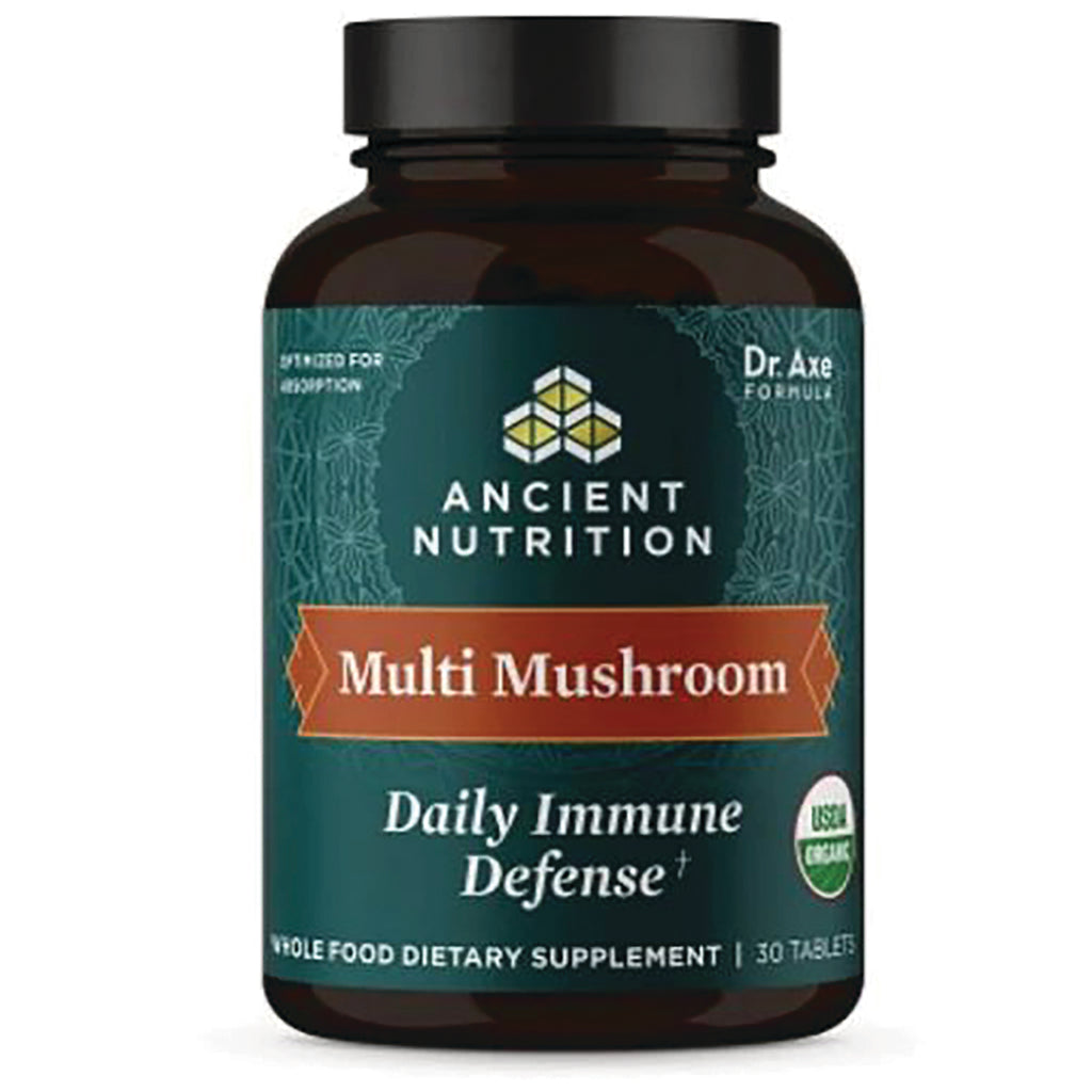 ATN071 | Ancient Nutrition Multi Mushroom bottle labeled Daily Immune Defense and USDA Organic - Thumbnail