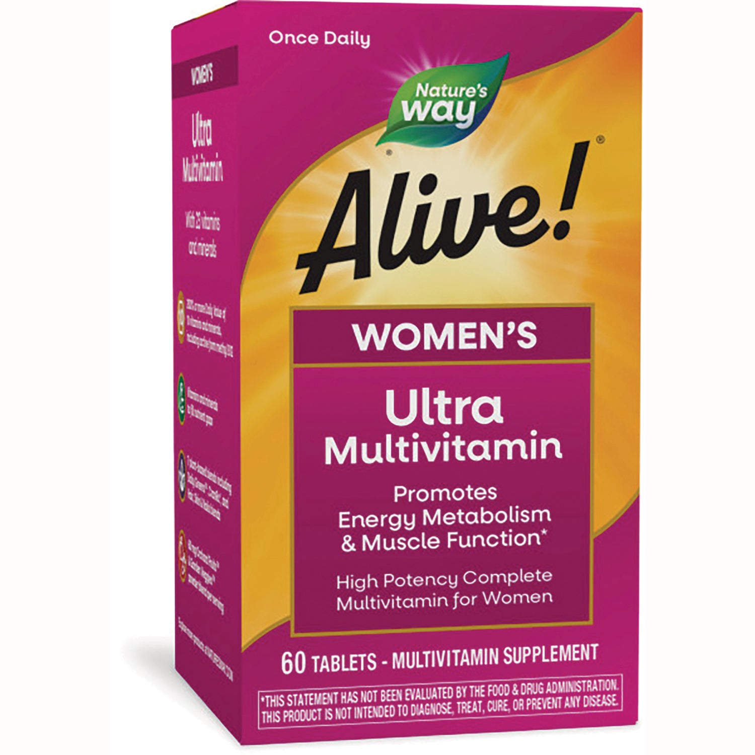 NW711 | Box front: Nature's Way Alive! WOMEN'S Ultra Multivitamin, 60 tablets