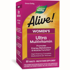 NW711 | Box front: Nature's Way Alive! WOMEN'S Ultra Multivitamin, 60 tablets