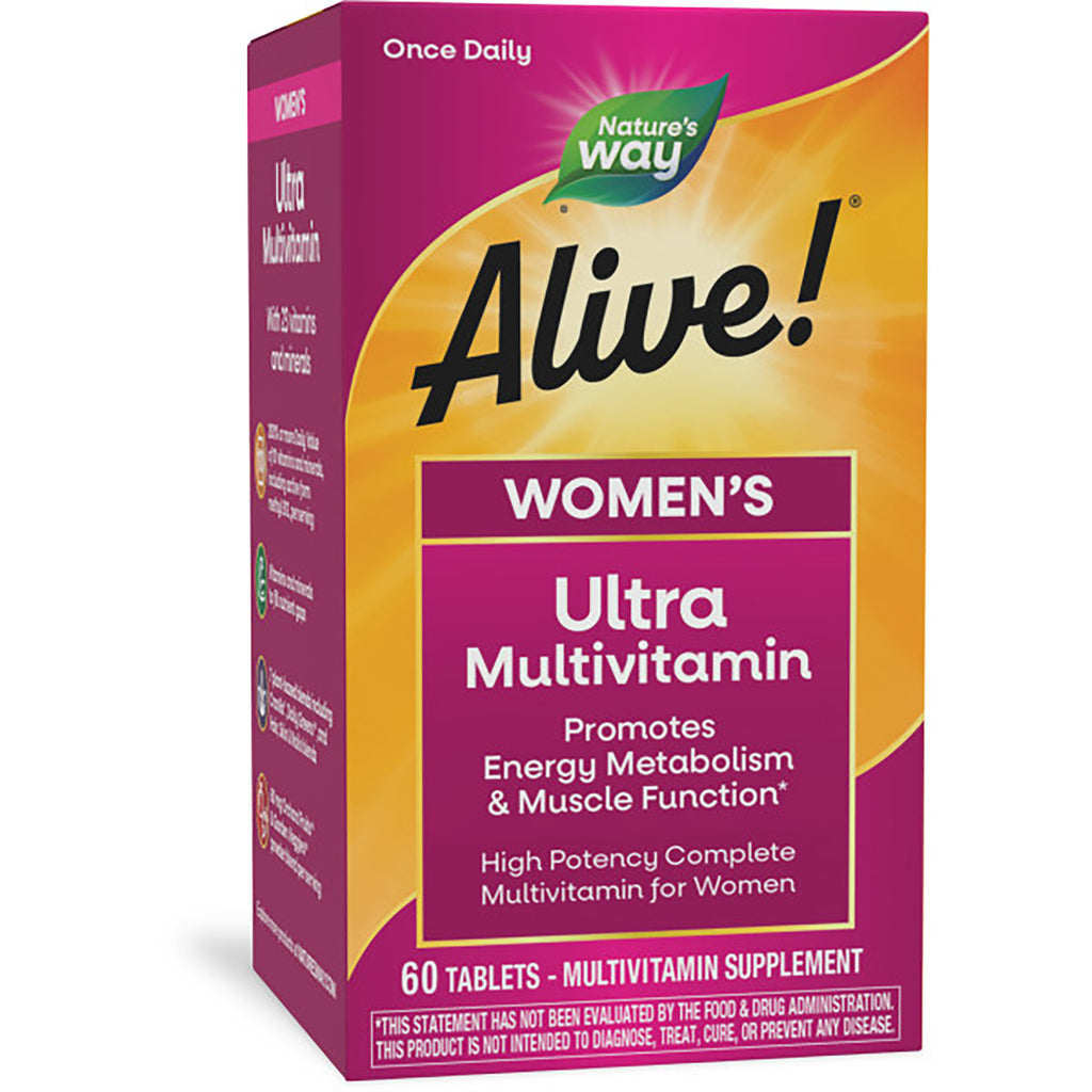 NW711 | Box front: Nature's Way Alive! WOMEN'S Ultra Multivitamin, 60 tablets - Thumbnail
