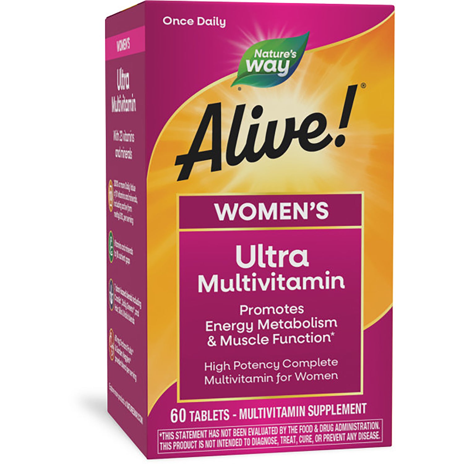 NW711 | Box front: Nature's Way Alive! WOMEN'S Ultra Multivitamin, 60 tablets