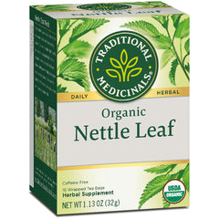 TMD024 | Traditional Medicinals Organic Nettle Leaf tea box, caffeine free, 16 wrapped tea bags