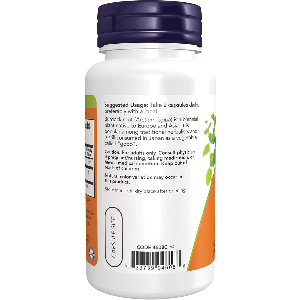 NWF530 | back label showing suggested usage and caution text, barcode and capsule size graphic - Thumbnail