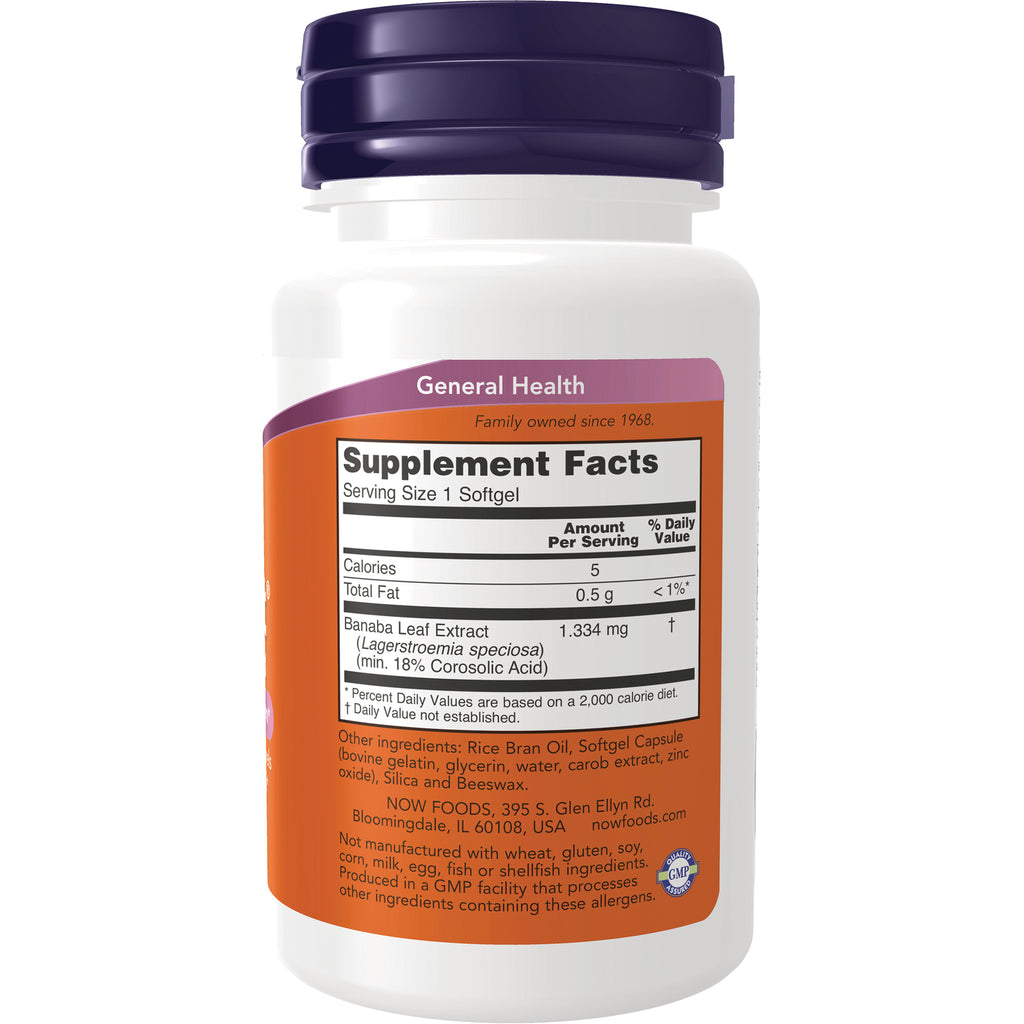 NWF1021 | Back label of white supplement bottle showing Supplement Facts panel and ingredient list - Thumbnail