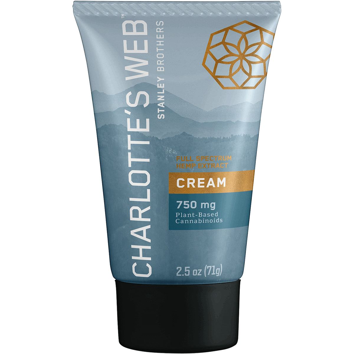 CHW028 | Charlotte's Web full spectrum cream tube 750 mg plant-based cannabinoids 2.5 oz