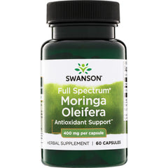 SW1390 | Swanson Full Spectrum Moringa Oleifera 400 mg, antioxidant support, 60 capsules