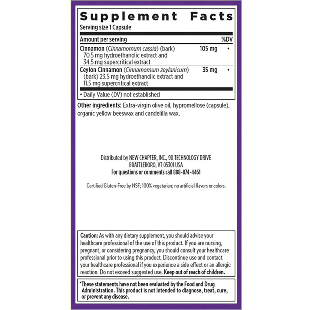 NWC263 | Back panel with Supplement Facts, ingredient list, distributor info and caution text - Thumbnail