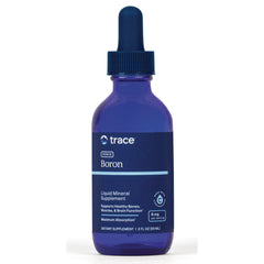 TM055 | Trace Minerals Ionic Boron liquid mineral supplement, blue dropper bottle, 2 fl oz, 6 mg per serving
