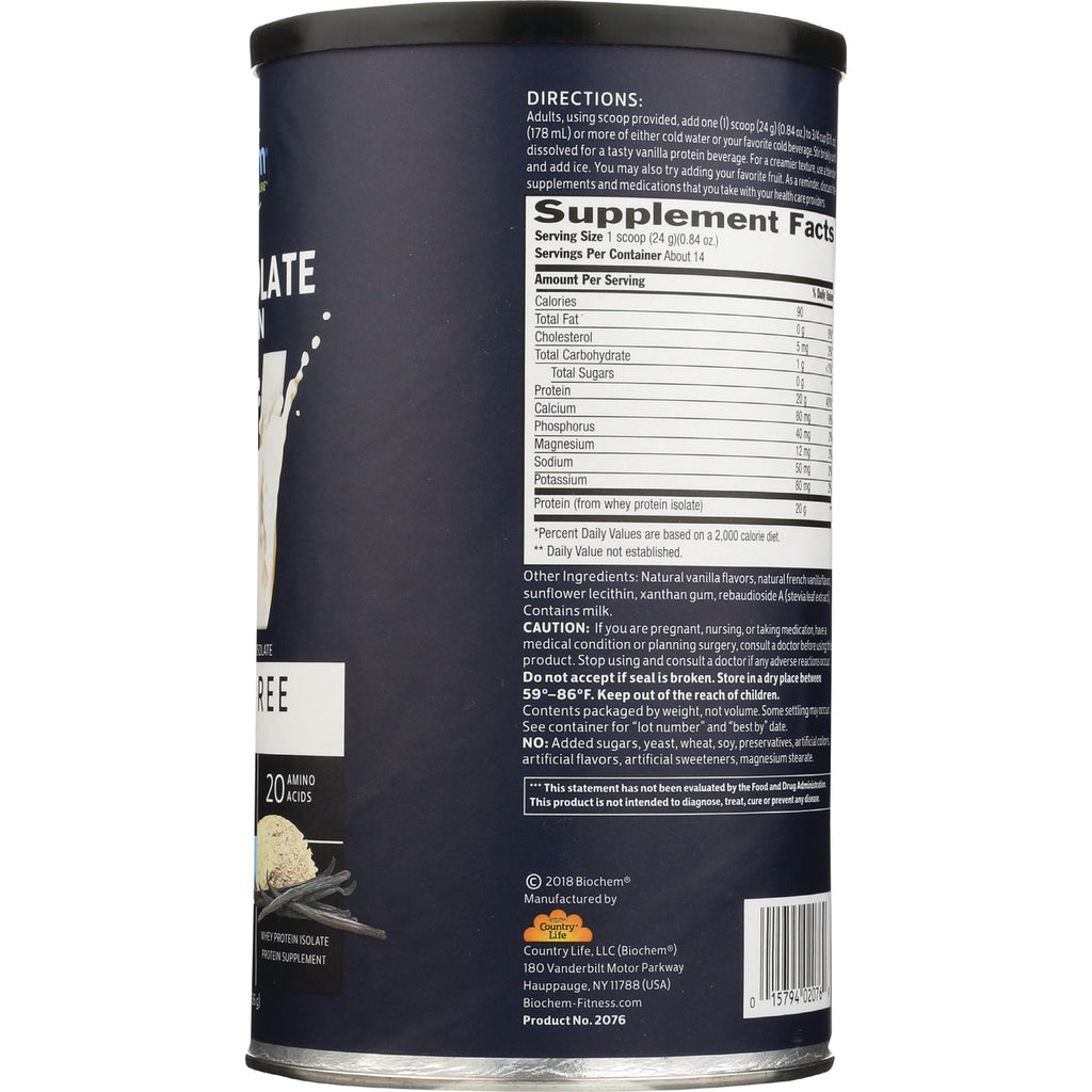 CRL590 | Back of navy supplement can showing supplement facts panel, directions and ingredient list - Thumbnail