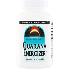 SN296 | Source Naturals Guarana Energizer dietary supplement, 900 mg, 100 tablets